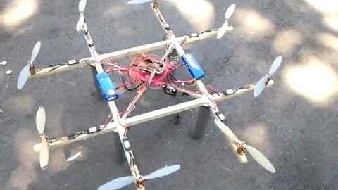 Powerfull octocopter maiden