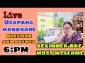 Usapang mananahi Question and answer