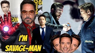 Robert Downey Jr. Savage Moments - Iron Man in Real Life | Try Not To Laugh