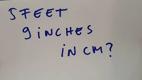 5 feet 9 inches in cm?