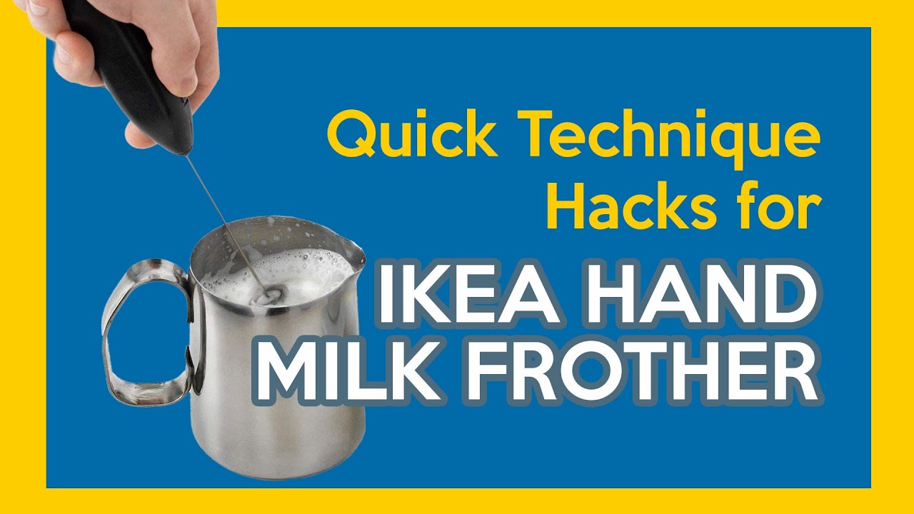 HOW TO FROTH MILK with a FROTHING WAND 