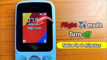 how to off flight mode in itel keypad mobile || flight mode setting