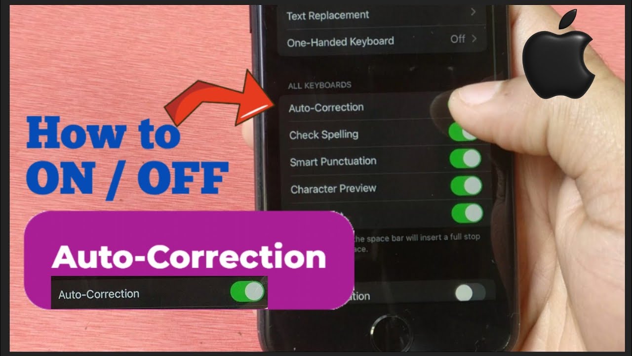 iphone autocorrect settings