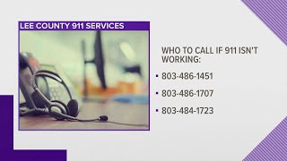 Possible 911 service outage in Lee county