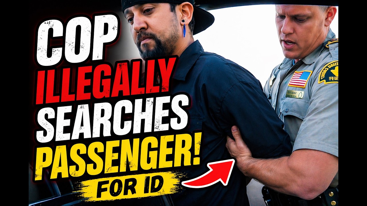 Cop unlawfully searches passenger of a car - YouTube