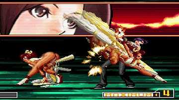 Mai Shiranui versus Vanessa (Level 7 difficulty) - King of Fighters 2002 Unlimited Match