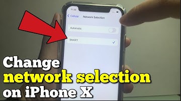 How to change network selection on iPhone X