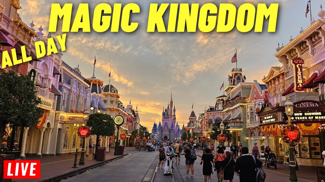 🔴 LIVE: Magic Kingdom All Day Sunday rides, shows, parades, Fireworks ...