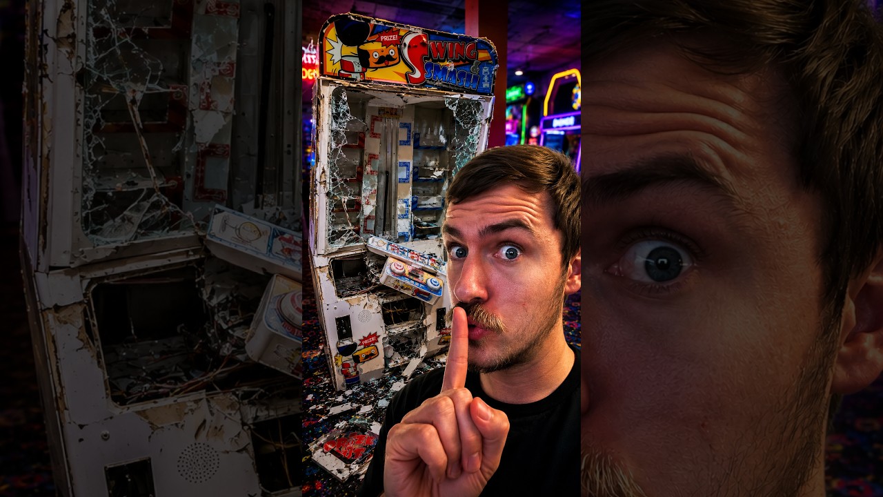 BREAKING Games At This INSANE Arcade! #shorts #arcadegames #clawmachine #arcadegame #prize