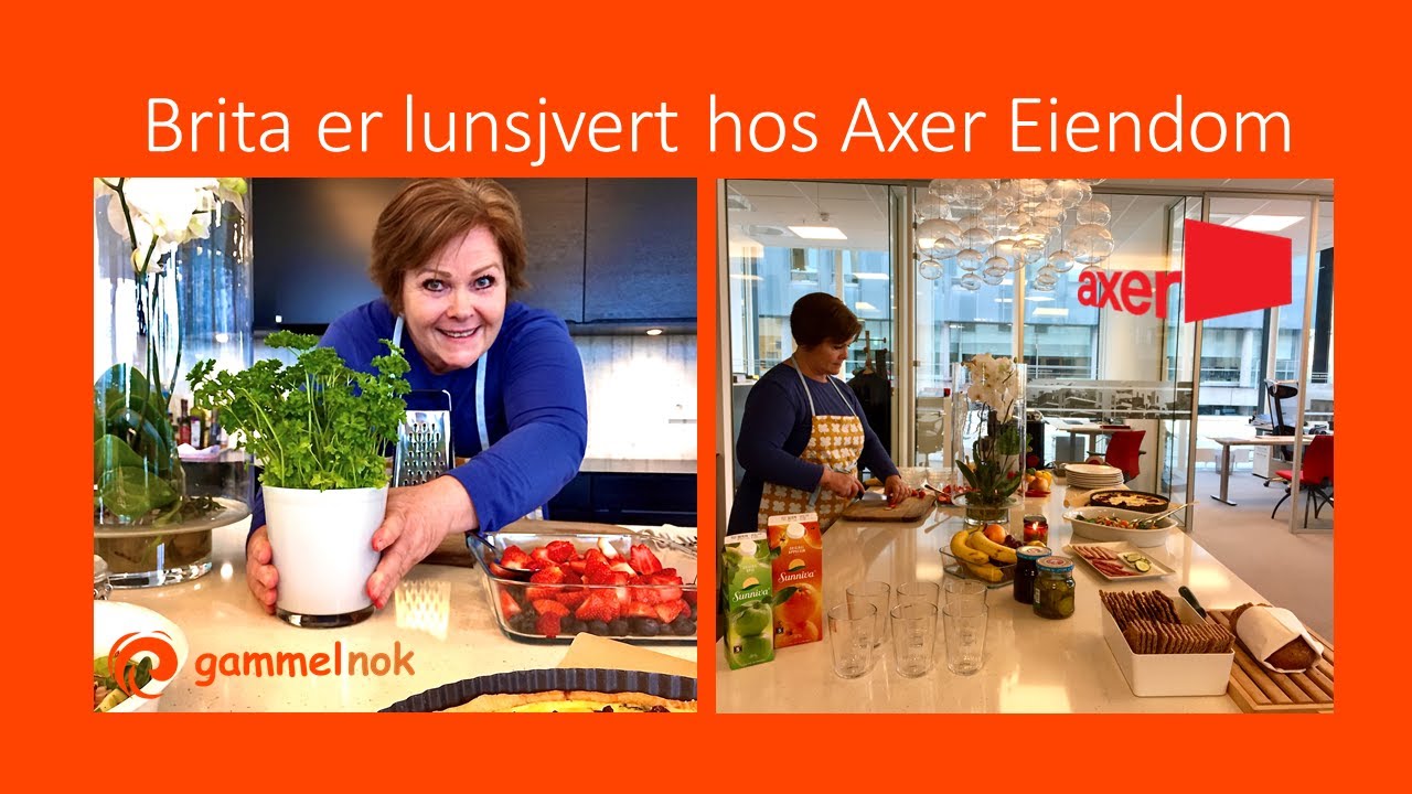 Brita er lunsjvert hos Axer
