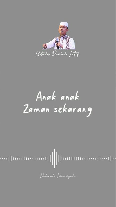 Ceramah singkat Ustadz Das'ad Latif