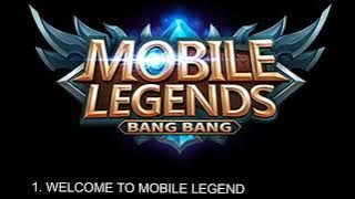 suara pembukaan,welcome to mobile legend.