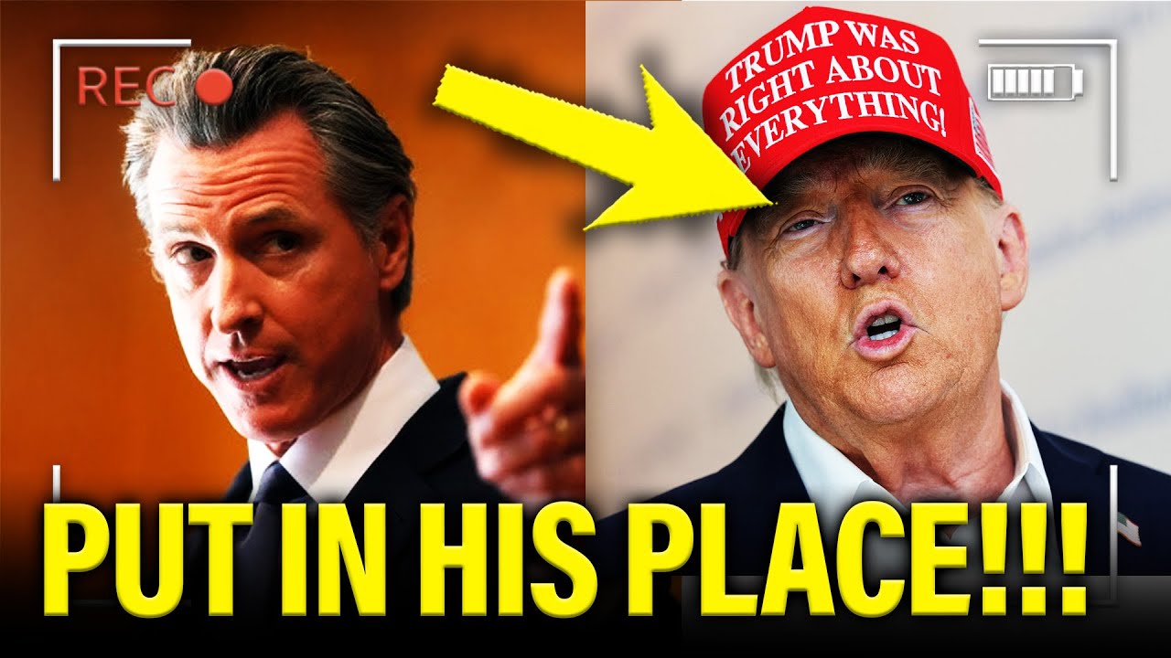 SICKLY Trump PUT IN HIS PLACE by Newsom after PROTESTS