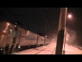 Rail fan Burns Harbor/Ogden Dunes Indiana during intense snow storm