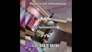 Resale furnished 3 BHK Flat in Kelambakkam, Chennai