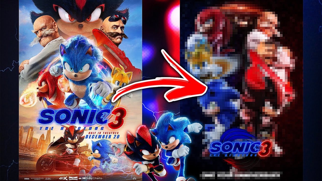 [RareGalaxy5] Создаю постер к фильму «Соник 3» к годовщине выхода!