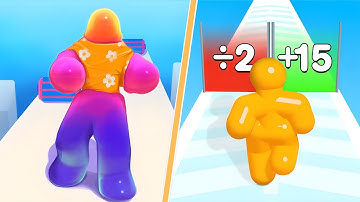 Blob Runner 3D vs Tall Man Run Funny Android iOS Gameplay Walkthrough 4K P56