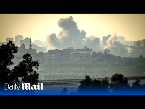 Live: view over israel-gaza border as seen from israel