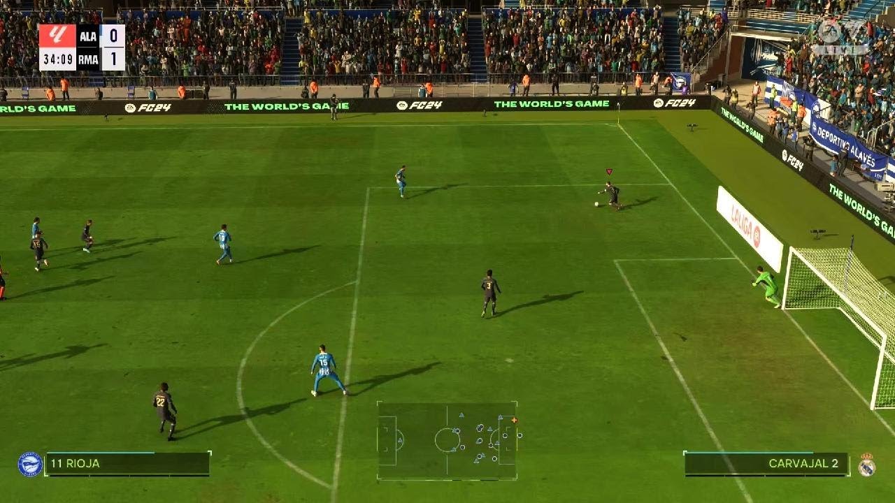 EA SPORTS FC 24 Joselu make it double with a diving header