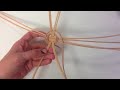 Introduction to weaving a round reed basket