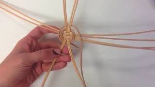 Introduction to weaving a round reed basket