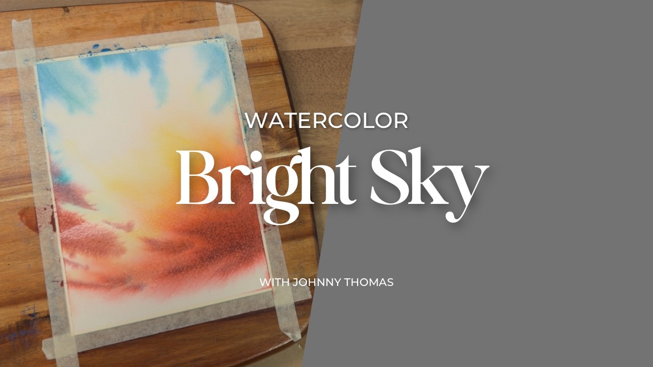 Гармония цвета в действии | Яркое небо с акварельными красками Schmincke