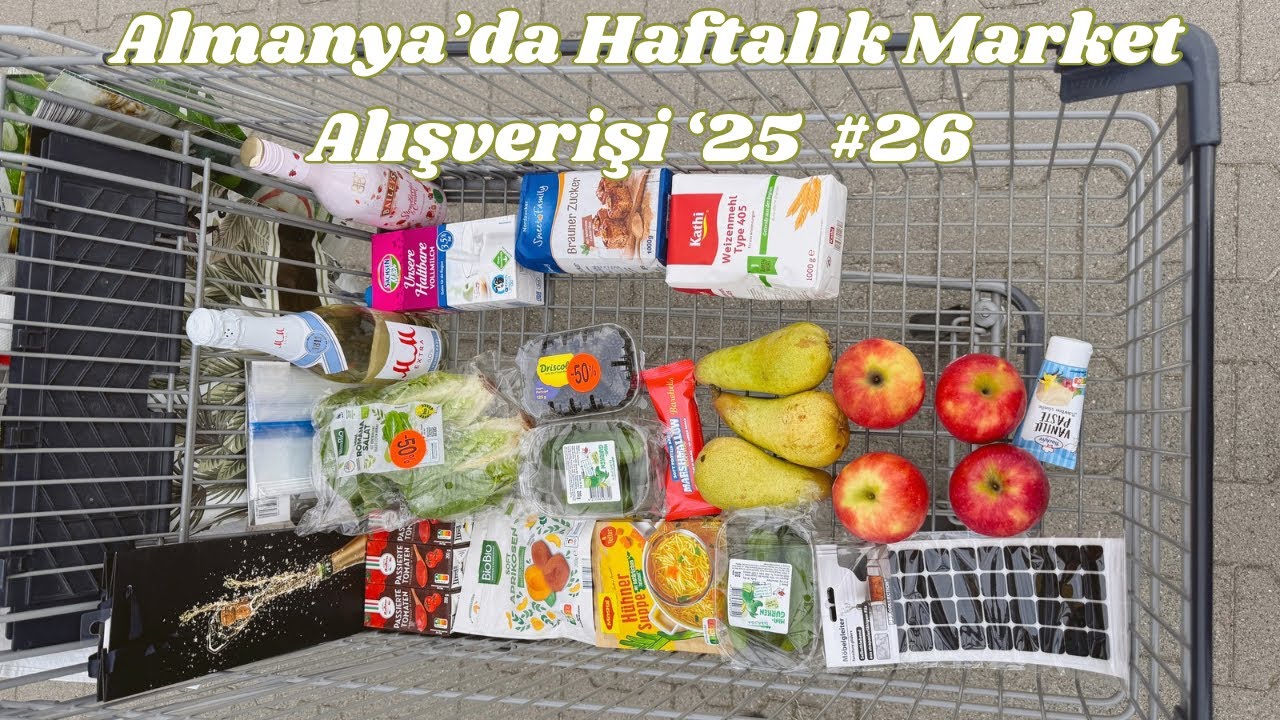 Almanya'da haftalık market alışverişi '25 #26 | Edeka, Lidl, Netto - Alışverişsiz hafta sonrası..