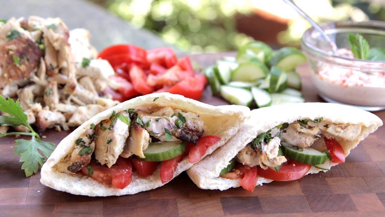 Chicken Gyros and Pita (with Tzatziki Sauce) - Cooking Classy