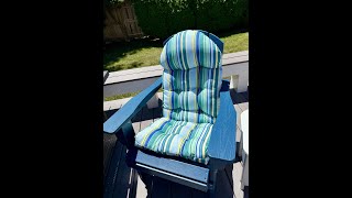 Why I love these weather resistant adirondack chair cushions