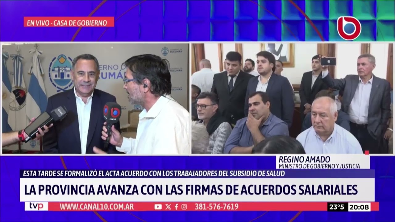 Tucumán firmó acuerdos salariales con gremios estatales y avanza la recomposición