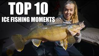 Top 10 Ice Fishing Catches! (Huge Fish)