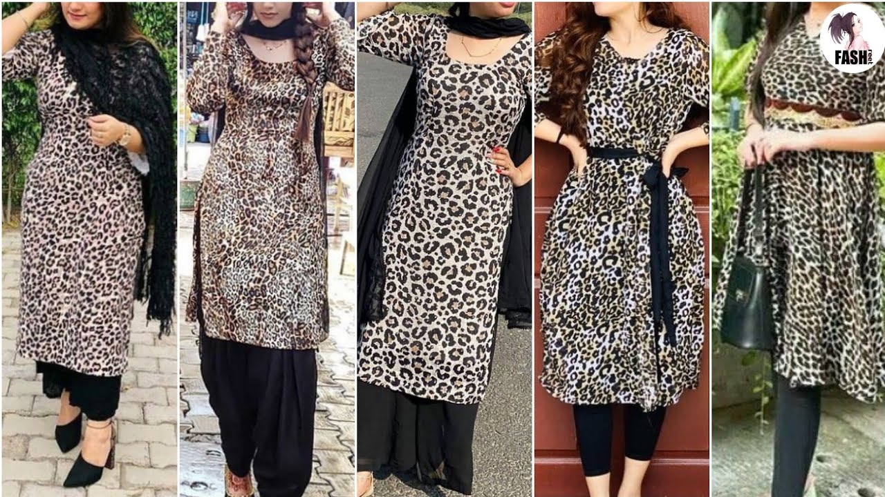 Trending Tiger Print Punjabi Suit Design Ideas 2023 Tiger Print