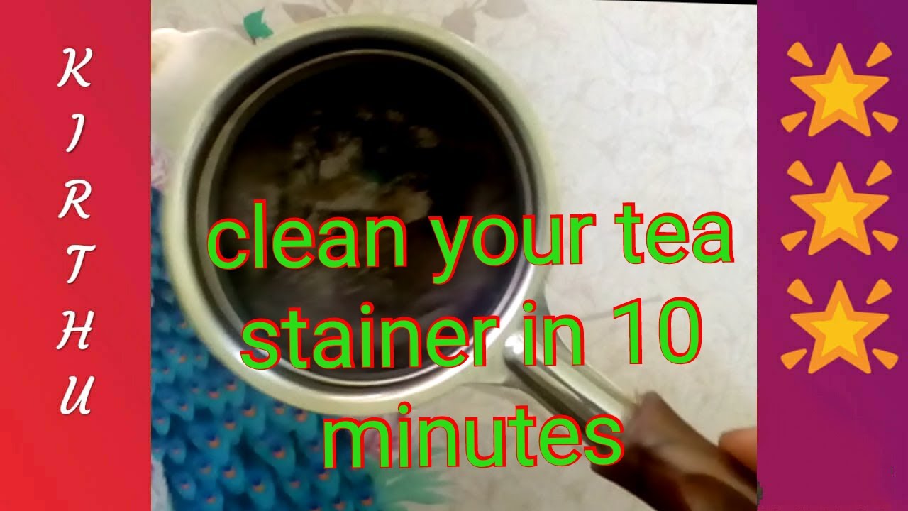 How to clean stainless steel tea stainer/kitchen tips 5/kirthu 🌟 YouTube