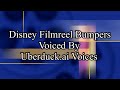 Disney filmreel bumpers voiced by uberduckai voices