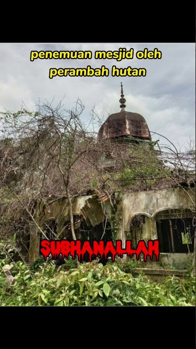 mesjid berusia setengah abad ditemukan oleh perambah hutan