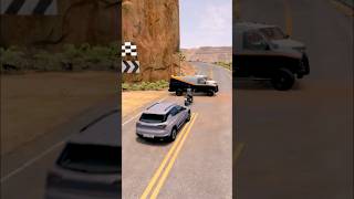 Realistic Highway Car Crashes Ep. 239 - BeamNG Drive #beamngdrive #shorts