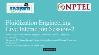 NPTEL-Fluidization Engineering July 2023 Problem solving session-Week 2