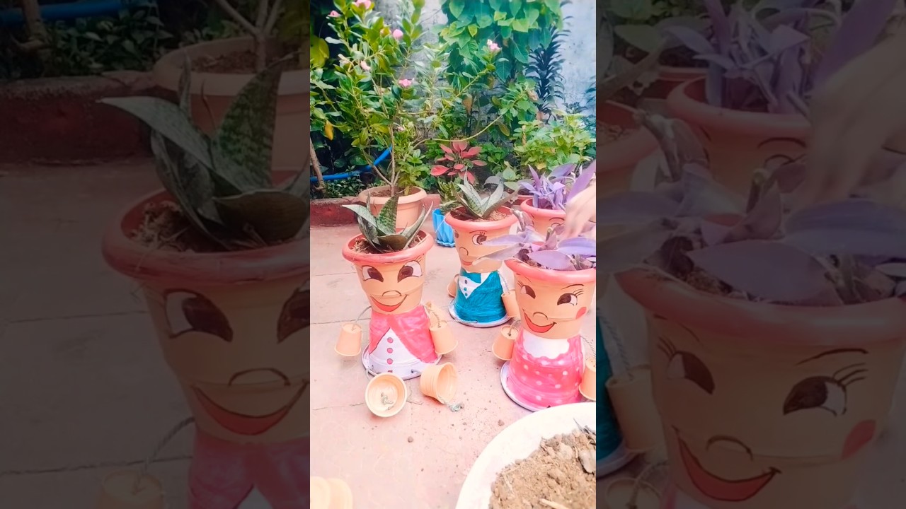 beautiful cartoon planters 😊😊💕💕💓💓🪴🪴