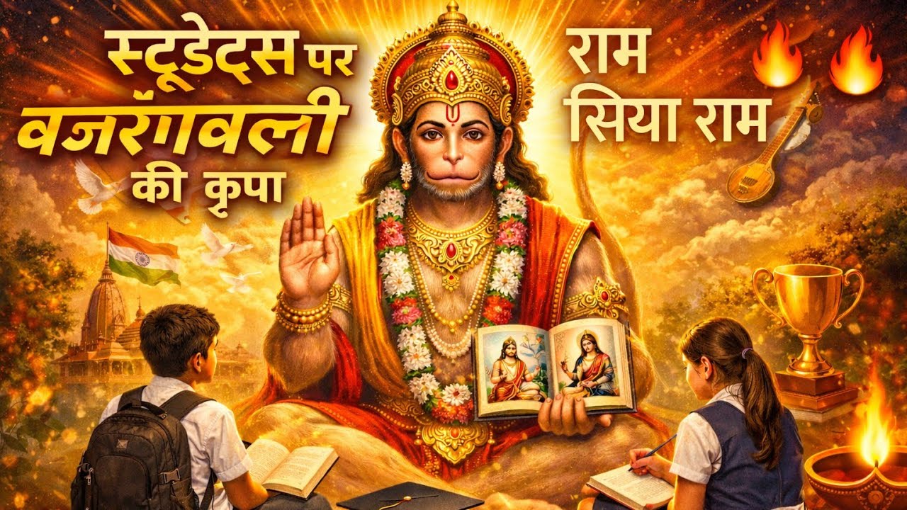 पढ़ाई में सफलता दिलाने वाला भजन 🙏 | स्टूडेंट्स पर बजरंगबली की कृपा | New Hanuman Song 2026 | 1M+ 