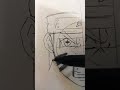 drawing Naruto in Biju/toad sage mode part 1 #naruto #youtubeshort #viral #art