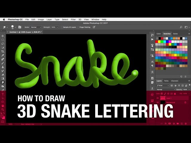 Snake Cursive Snake Lettering Font