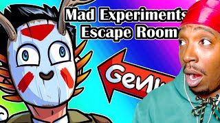 Reaction To Mad Experiments Escape Room Funny Moments - The Delirious Code