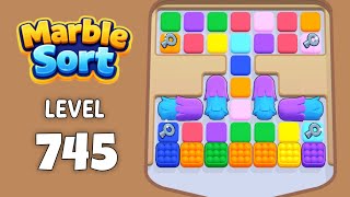 Marble Sort level 745 walkthrough solution 