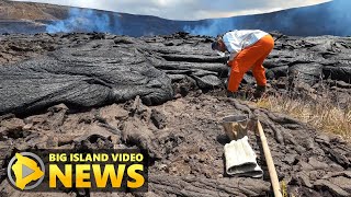 Kīlauea Eruption Update, Lava Sampled At Caldera (June 13, 2023)