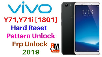 Vivo Y71i,Y71 [1801] Pattern Unlock & Frp Bypass 100% Don 2019