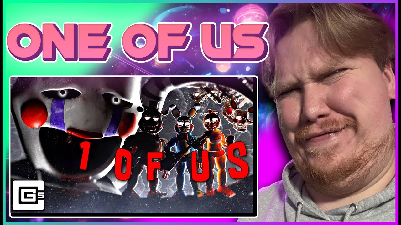 Дин реагирует на CG5 - 1 OF US (анимационная песня из FNAF 2) с участием Glitch Whisper.