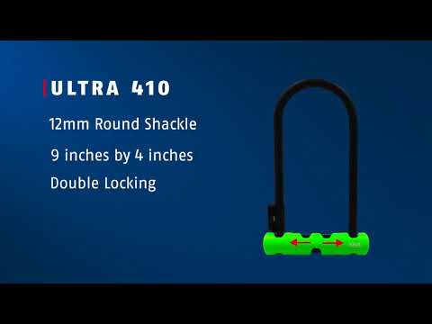 ABUS Ultra 410 U-Lock + Cobra 10 Cable Video - ABUS Ultra 410 U-Lock + Cobra 10 Cable Video