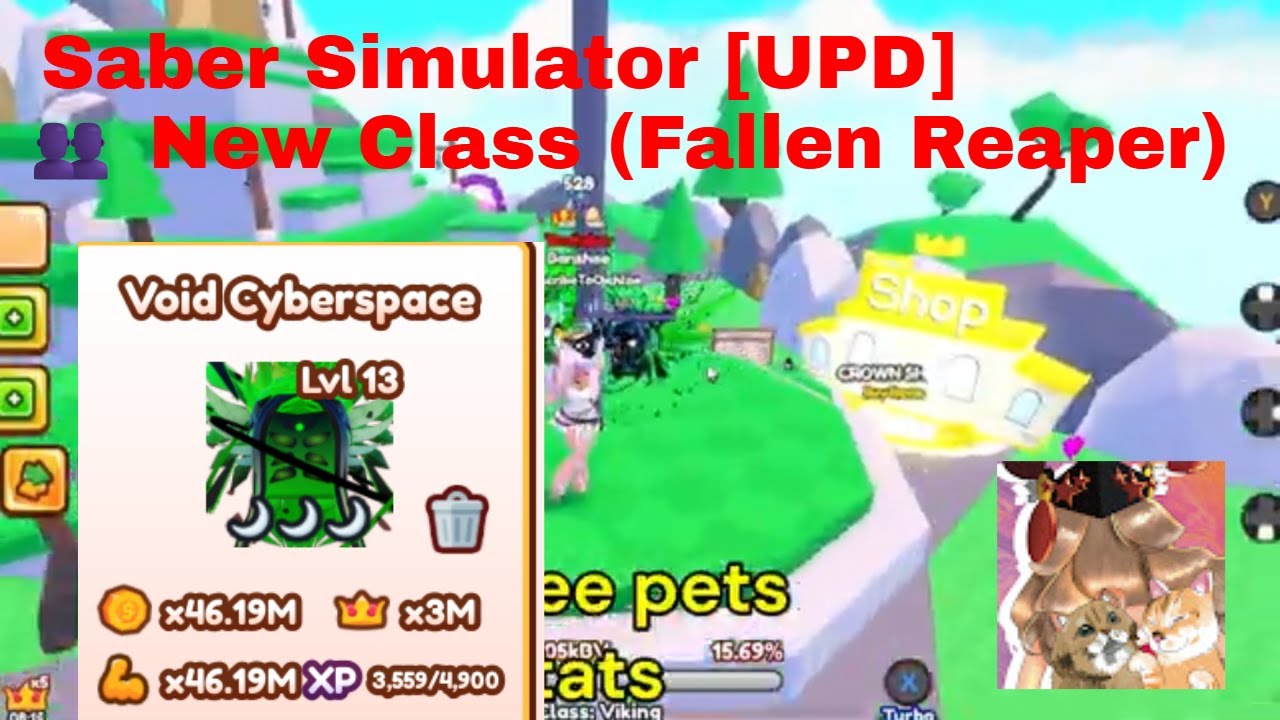 Saber Simulator new update, new sabers and 👥 New Class (Fallen Reaper ...