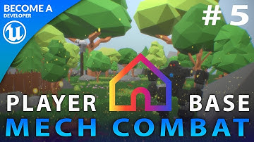 Decorating The Player Base - #5 Creating A Mech Combat Game with Unreal Engine 4