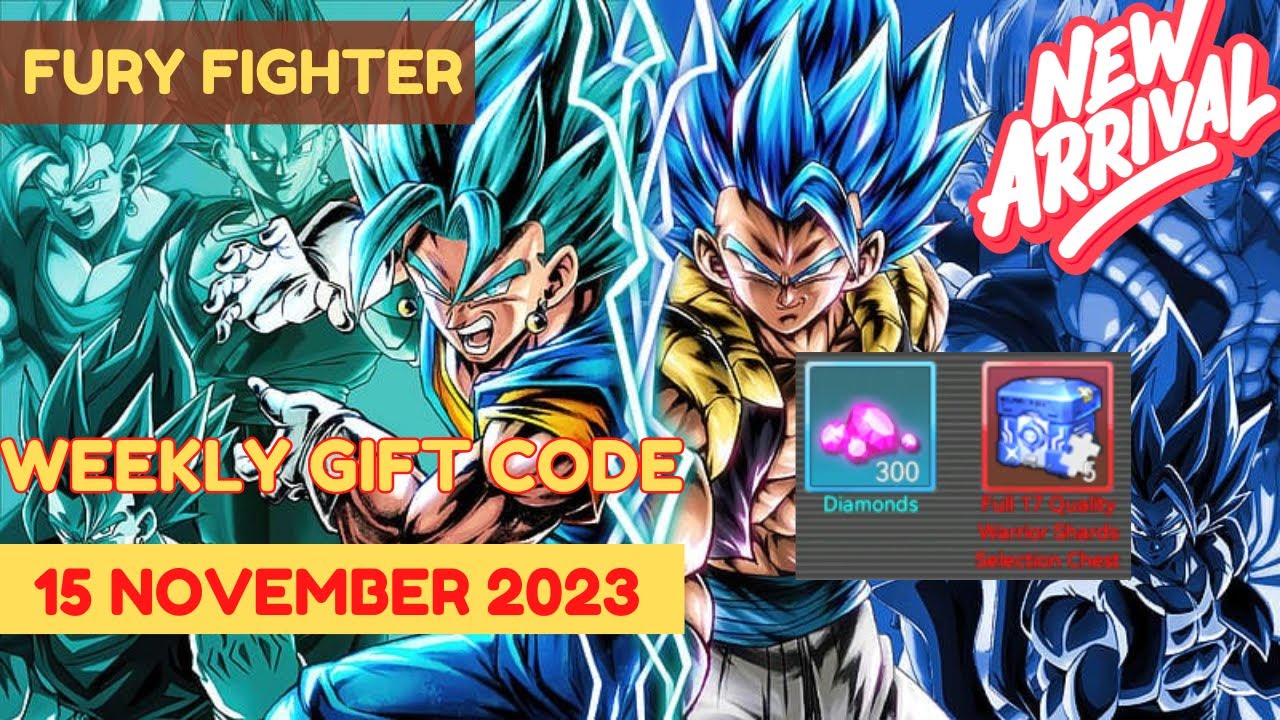 WEEKLY GIFT CODE : 15 NOVEMBER 2023 | FURY FIGHTER/FIGHTING TOGETHER ONWARD
